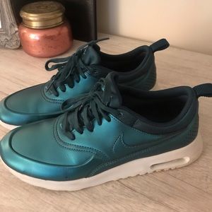 Metallic blue Nike’s